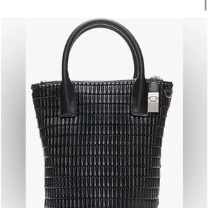 Calvin Klein Black Textured Tote